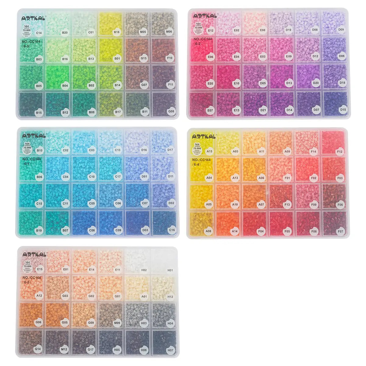 120 Colors Box Set M-2.6mm Mini Beads MC120