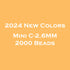 (2024 New Colors) C-2.6mm 2000P Single Pack Mini Artkal beads