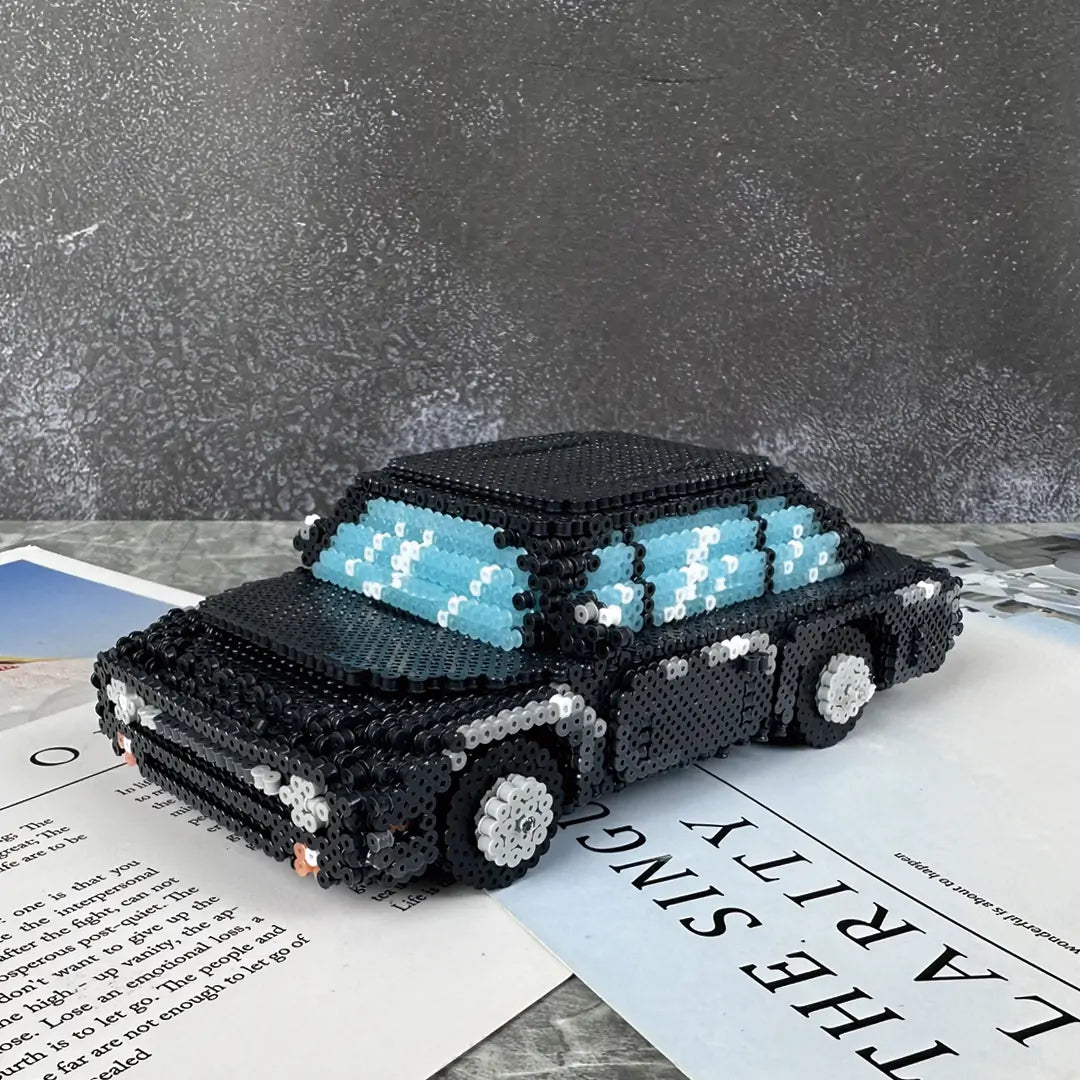 (AL1-0001) 3D Black Car Pattern