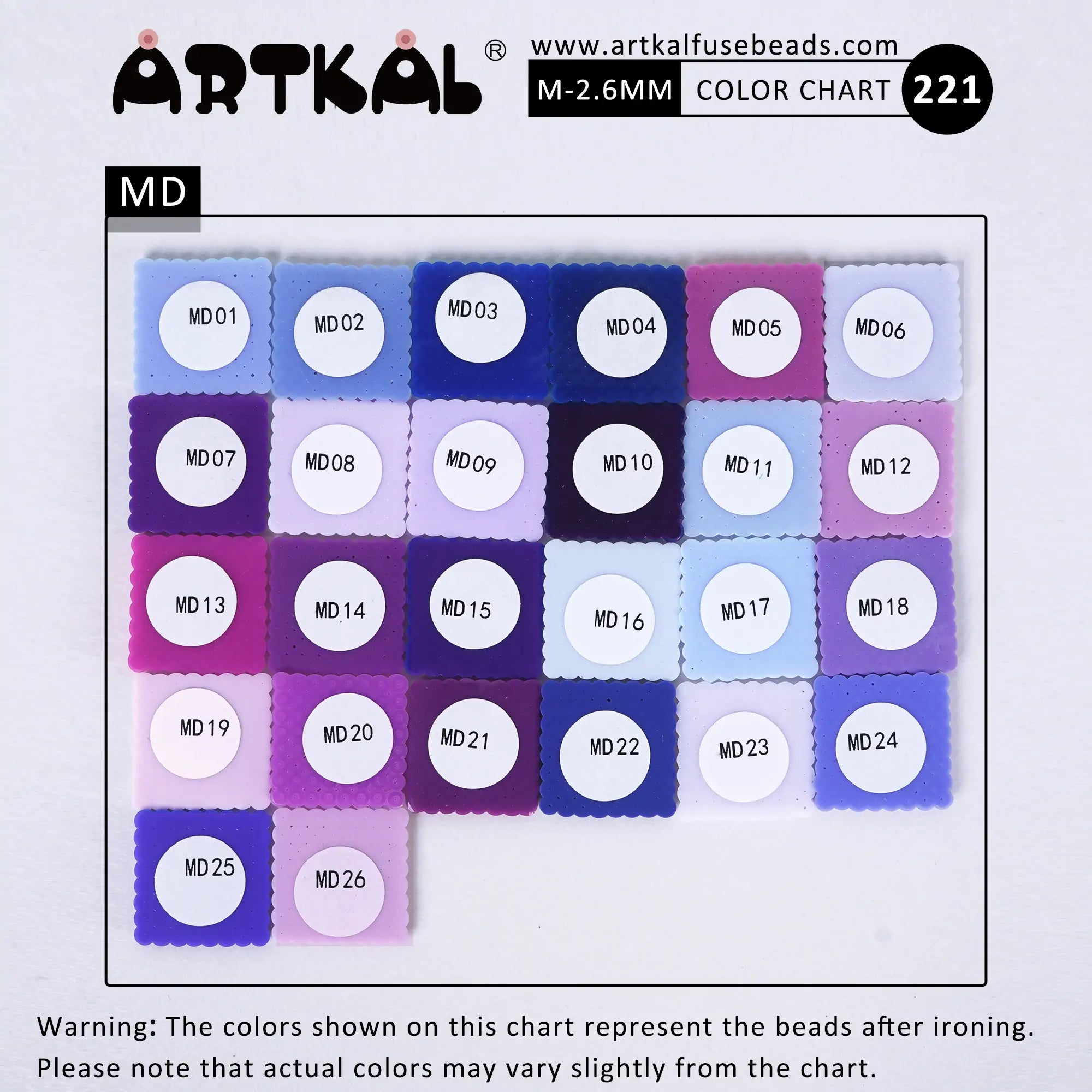 M-2.6mm 2000P Single Pack Mini Beads (MD)