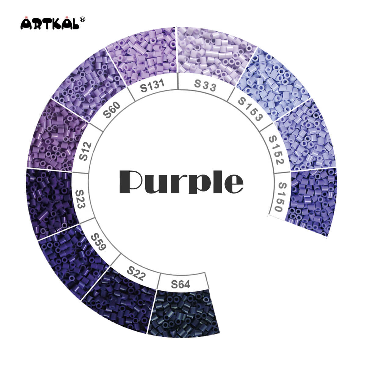 1000 Beads - Purple