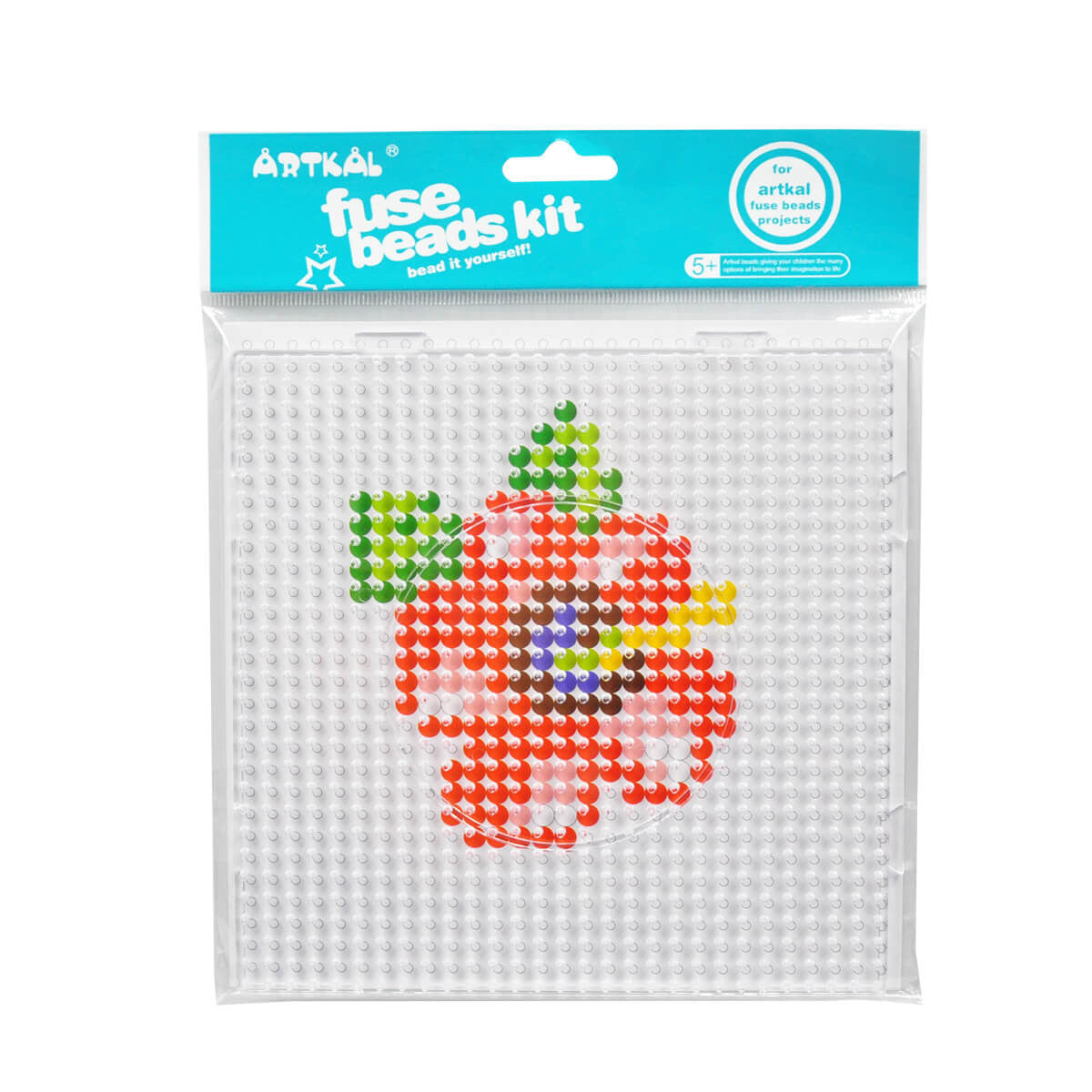 Artkalbeads 5mm Clear Large Square Pegboard for Midi Beads BP01-K