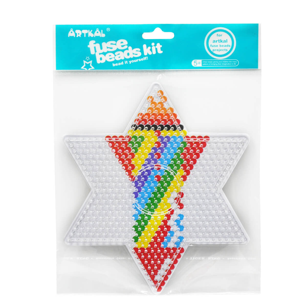 Artkal Beads 5mm Clear Large Star Pegboards for Midi Hama Fuse