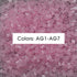 (AG1-AG7 Glow in Dark Colors) A-500G in Bulk