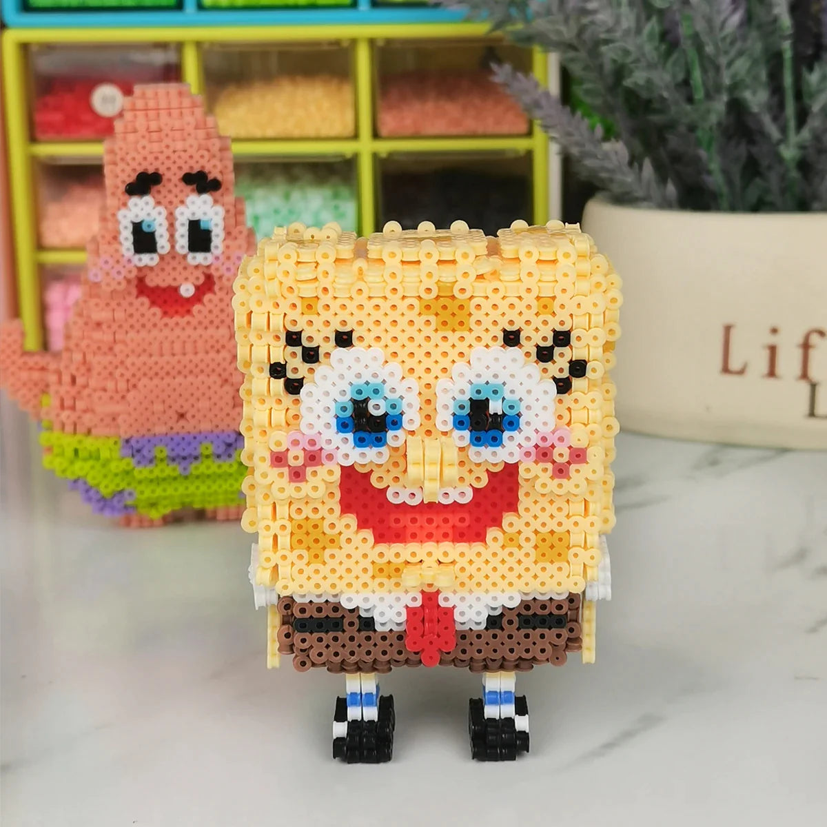 Artkal beads SpongeBob SquarePants and Patrick Star