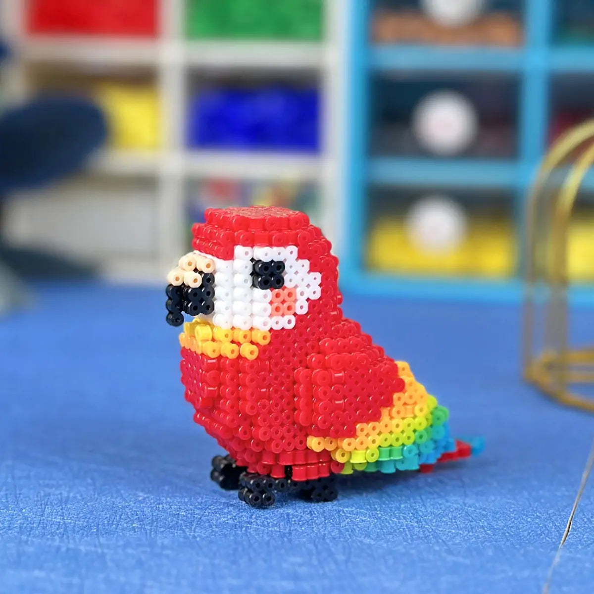 artkal fuse beads 3d parrot