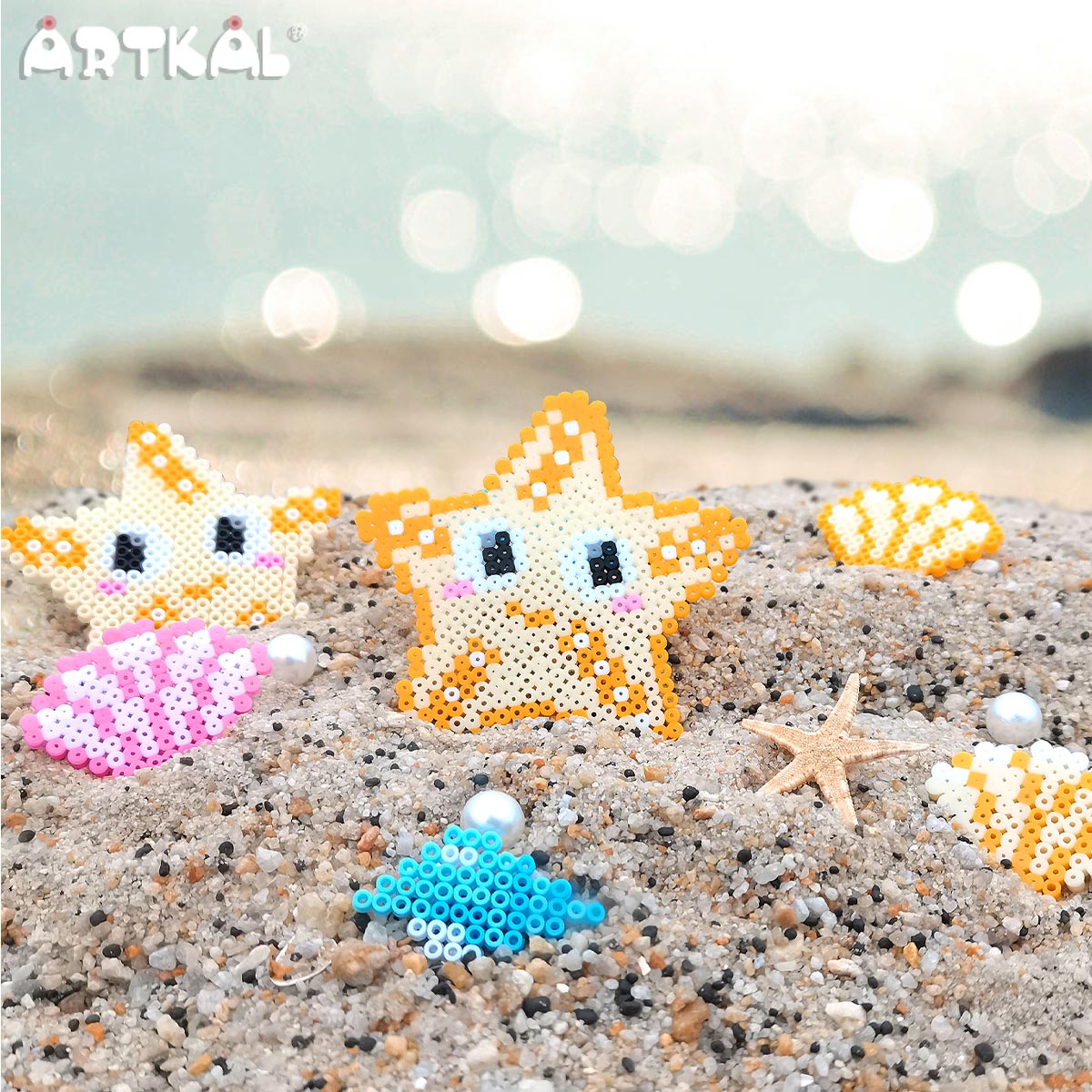 Estrellas de mar, conchas, clavos de mar - de Mini Beads