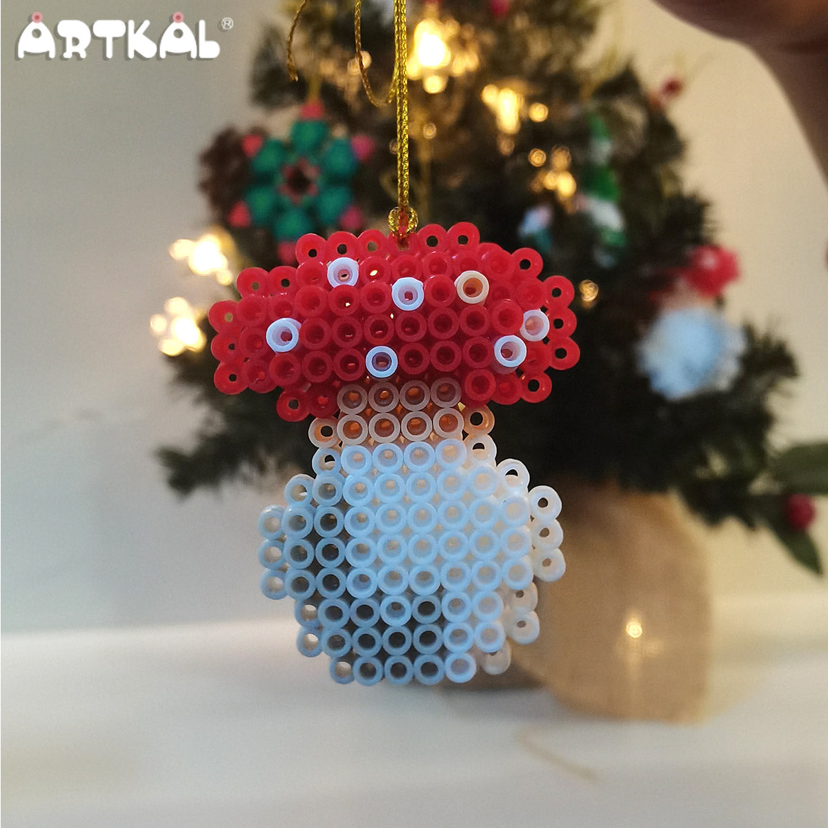 Julerøde svampe - By Midi Beads