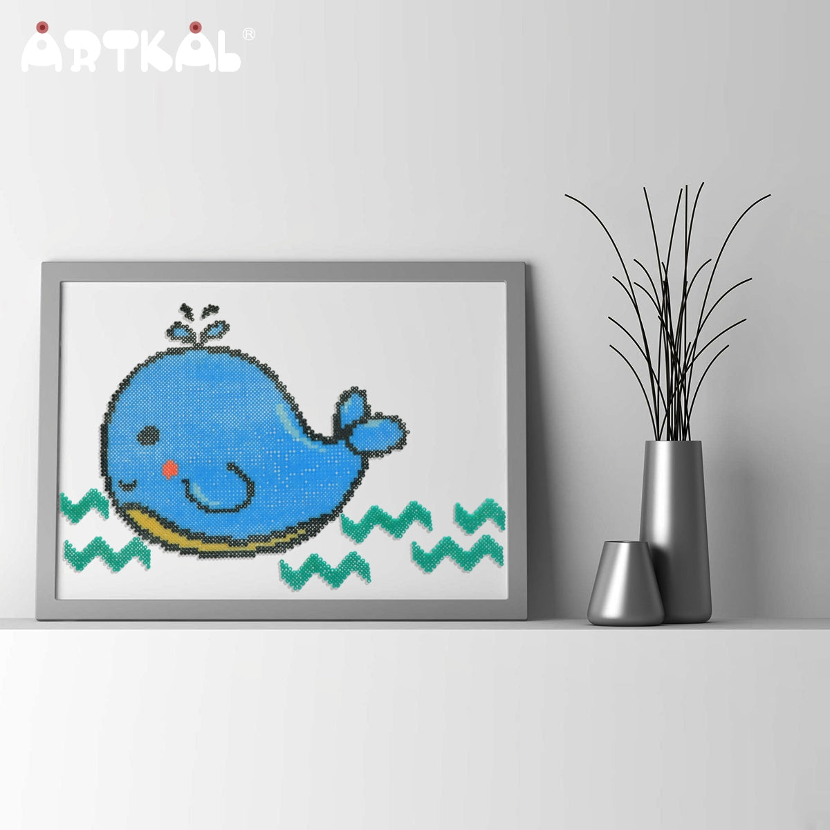 Hanging Billede - Whale - By Mini Beads