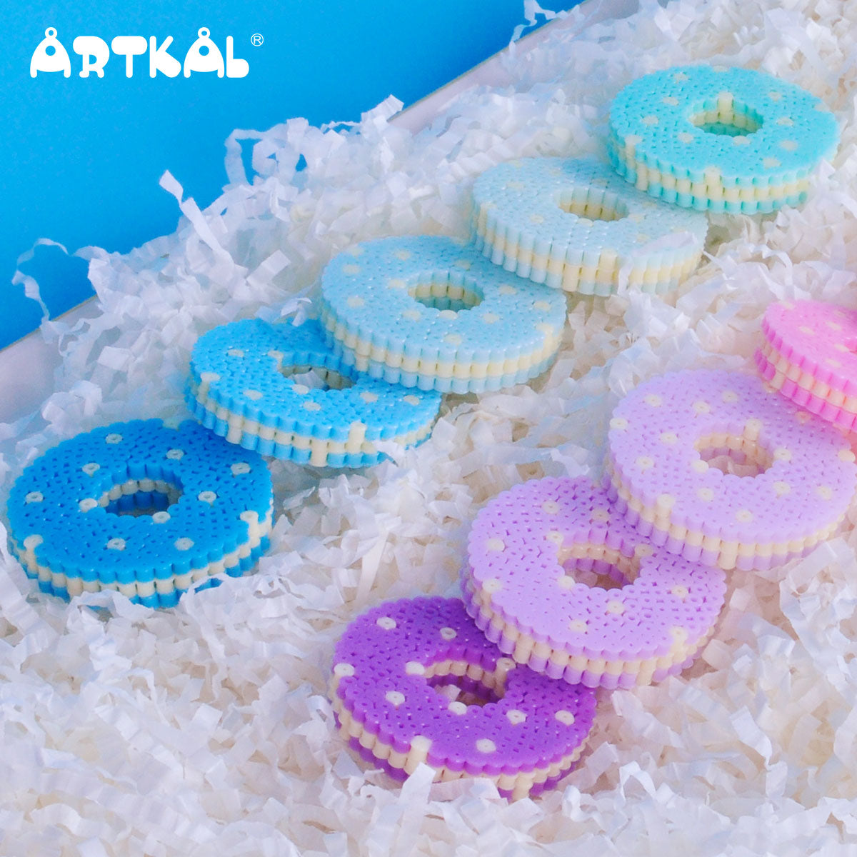Biscuits Macaron Couleurs 3D - Par Mini Beads