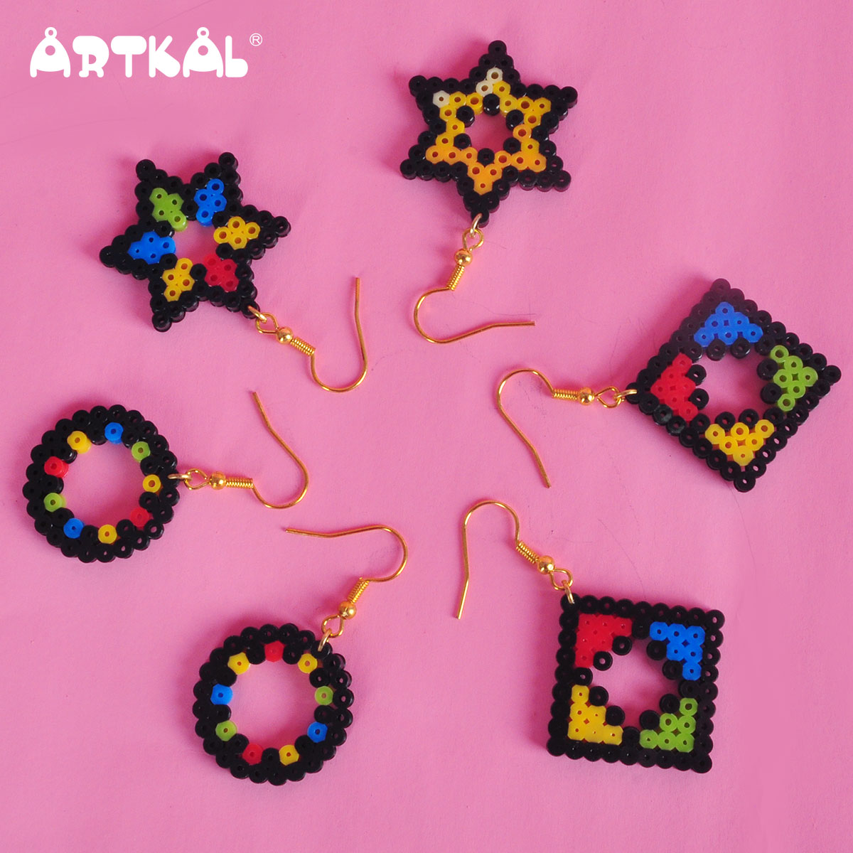 Pop Art - Boucles d'oreilles - Par Mini Beads