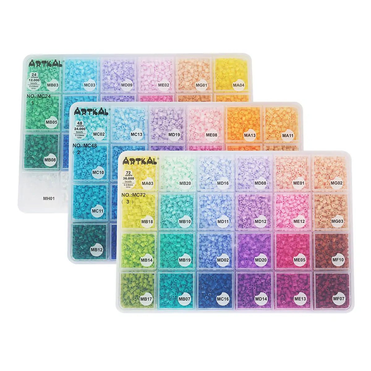 72 Colors Box Set M-2.6mm Mini Beads MC72