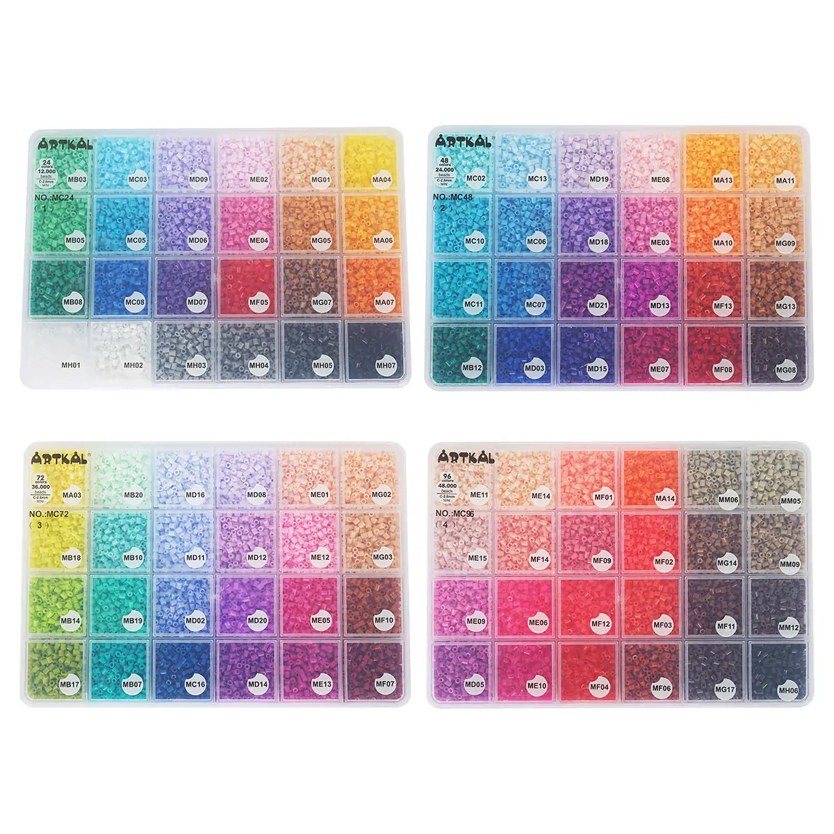 96 Colors Box Set M-2.6mm Mini Beads MC96