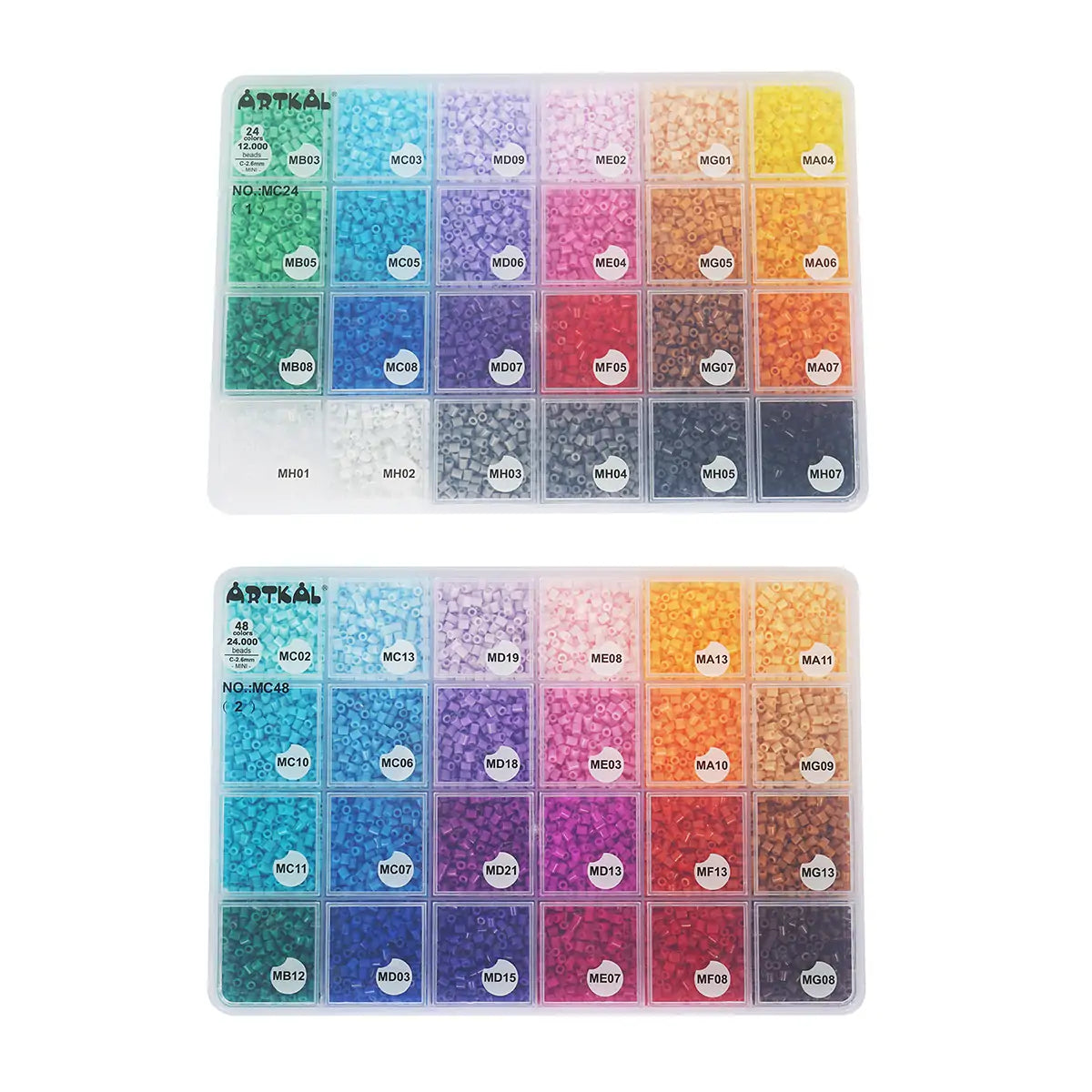 48 Colors Box Set M-2.6mm Mini Beads MC48