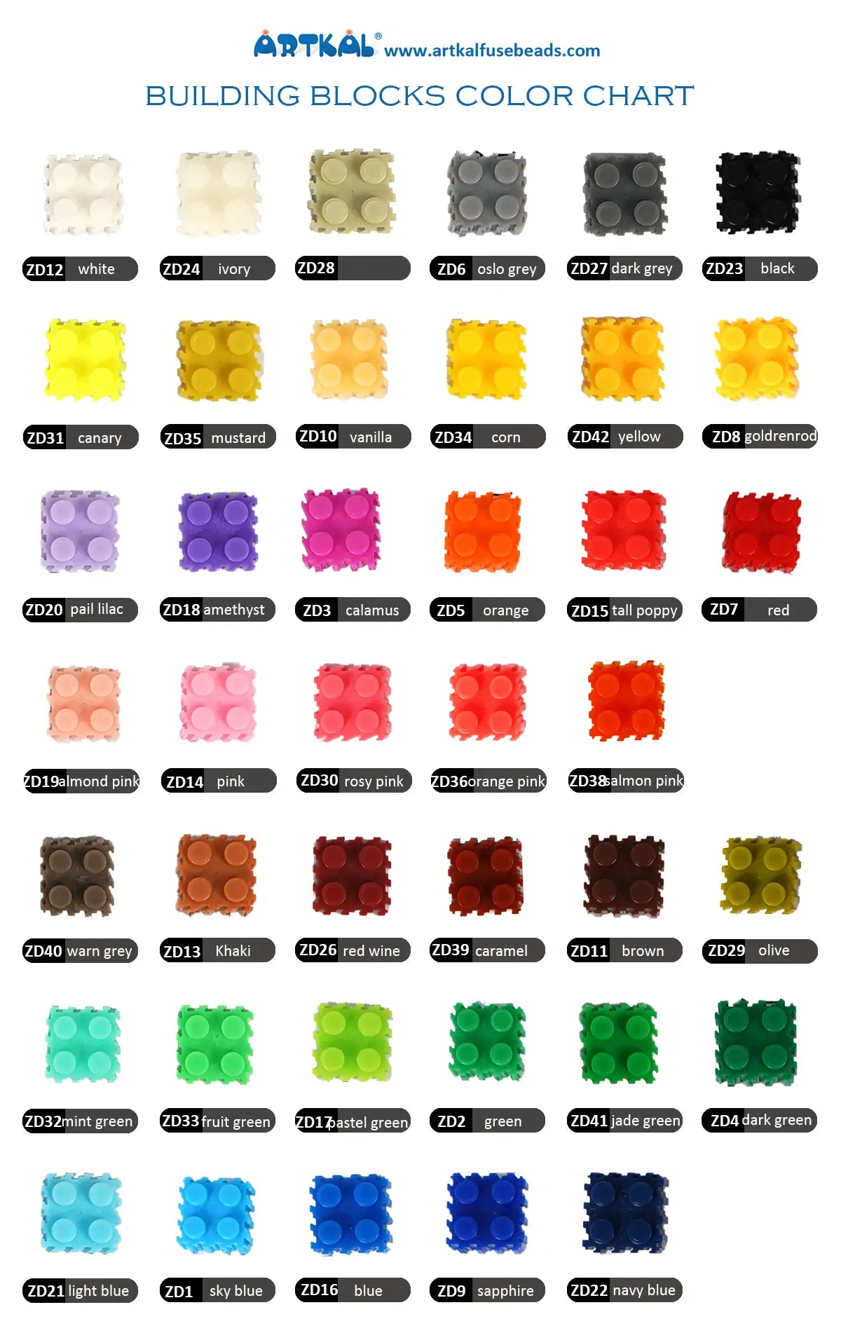 ARTKAL 200PCS enkele pak bouwstenen