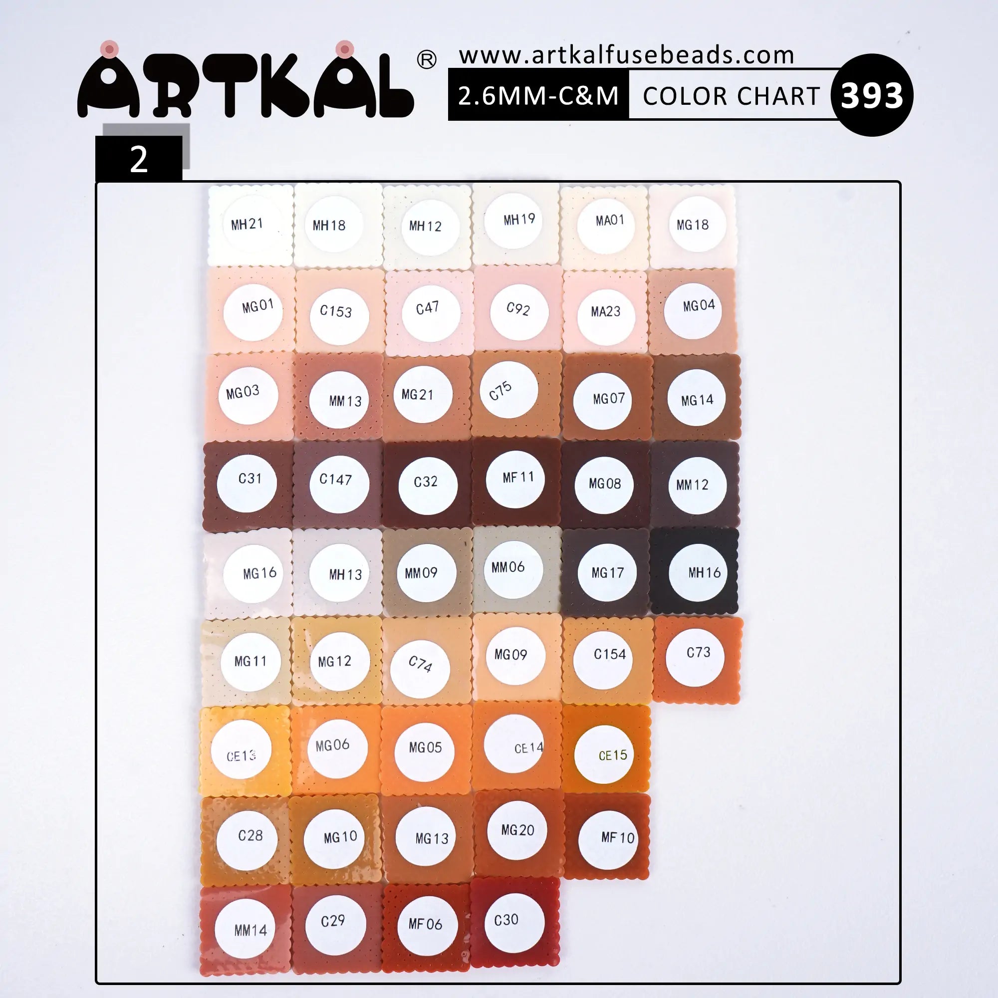 M-2.6mm 2000P Single Pack Mini Beads (MB)