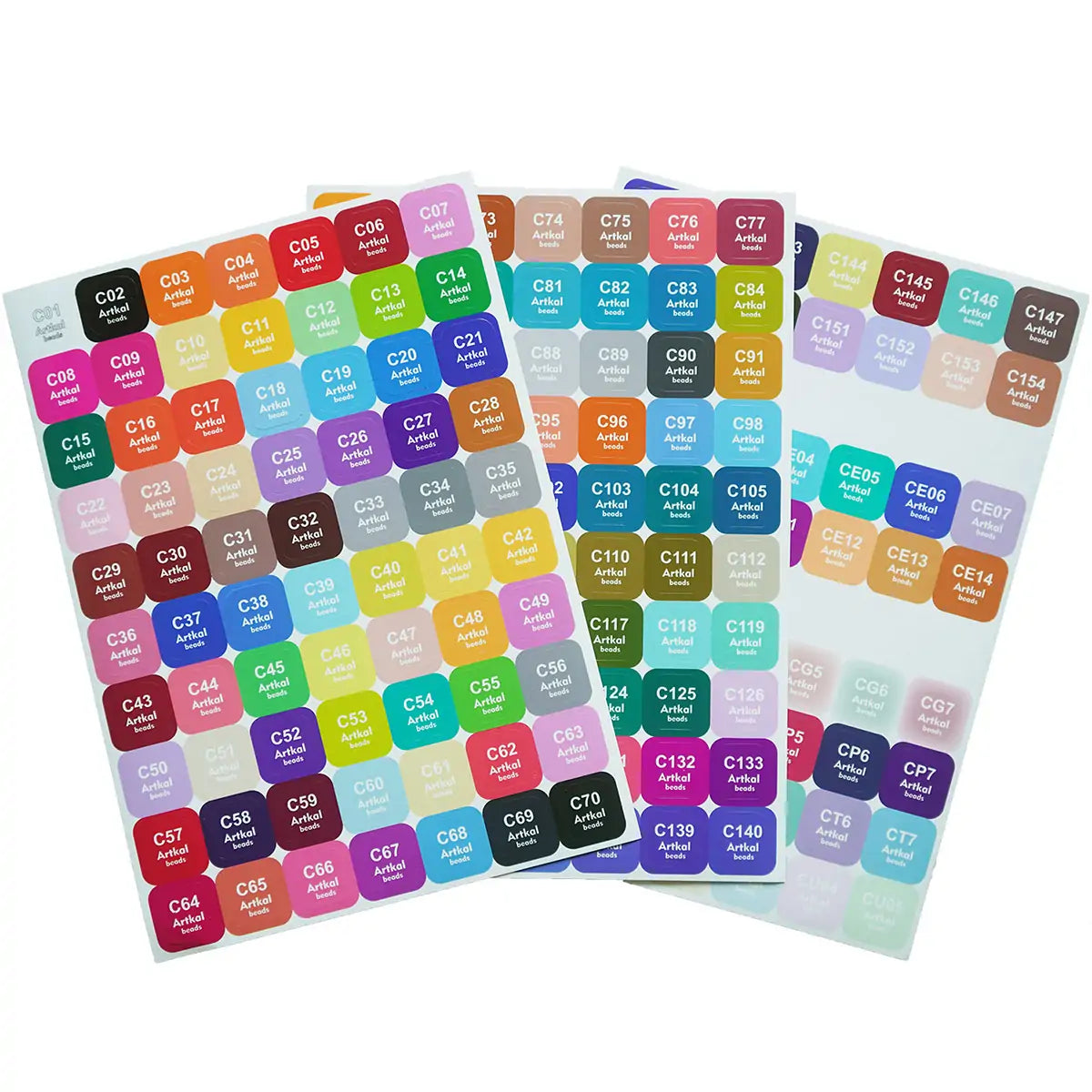 Mini-C Series Color Number Stickers (197 Colors) – Official Artkal Store
