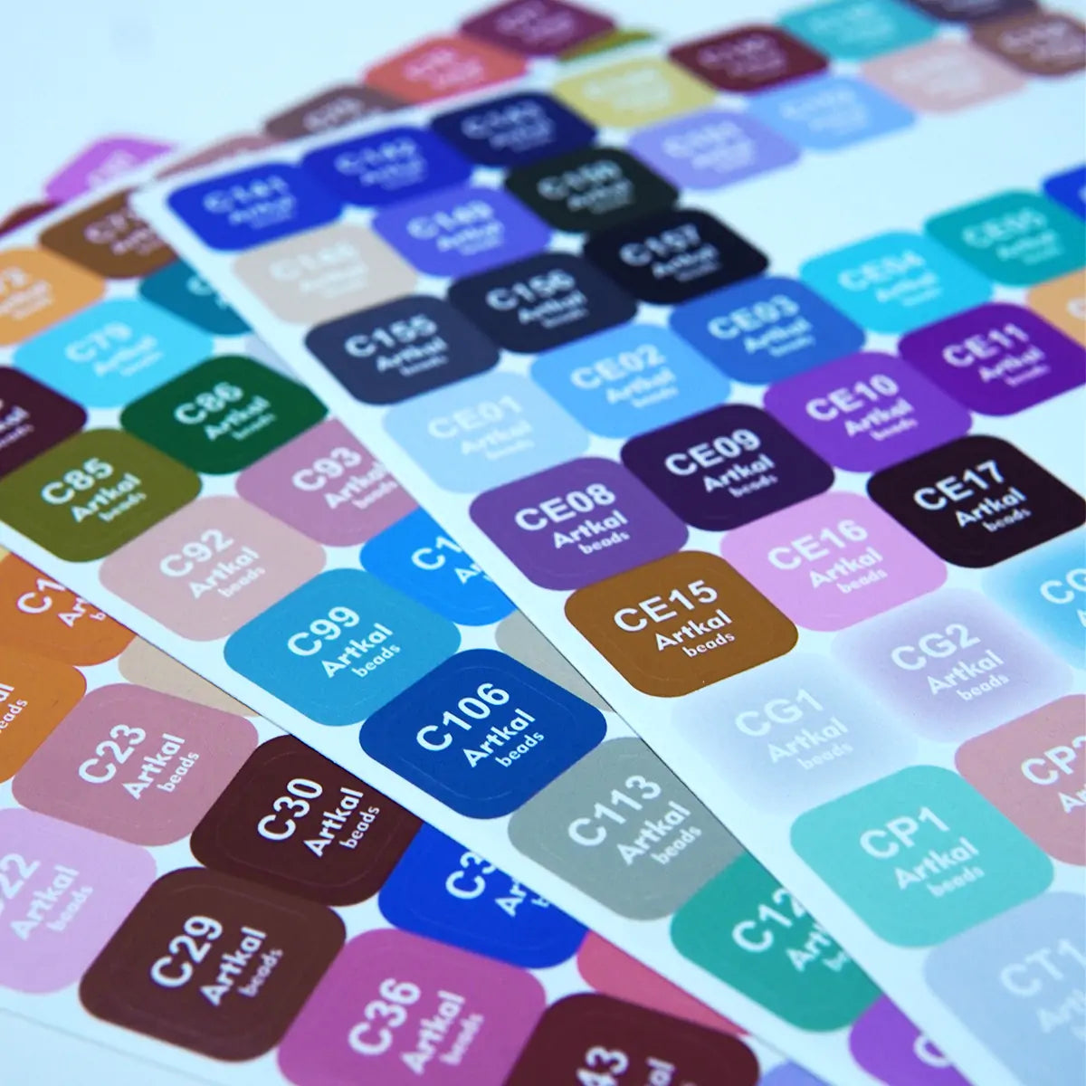 Artkal Mini-C Series Color Number Stickers (197 Colors)