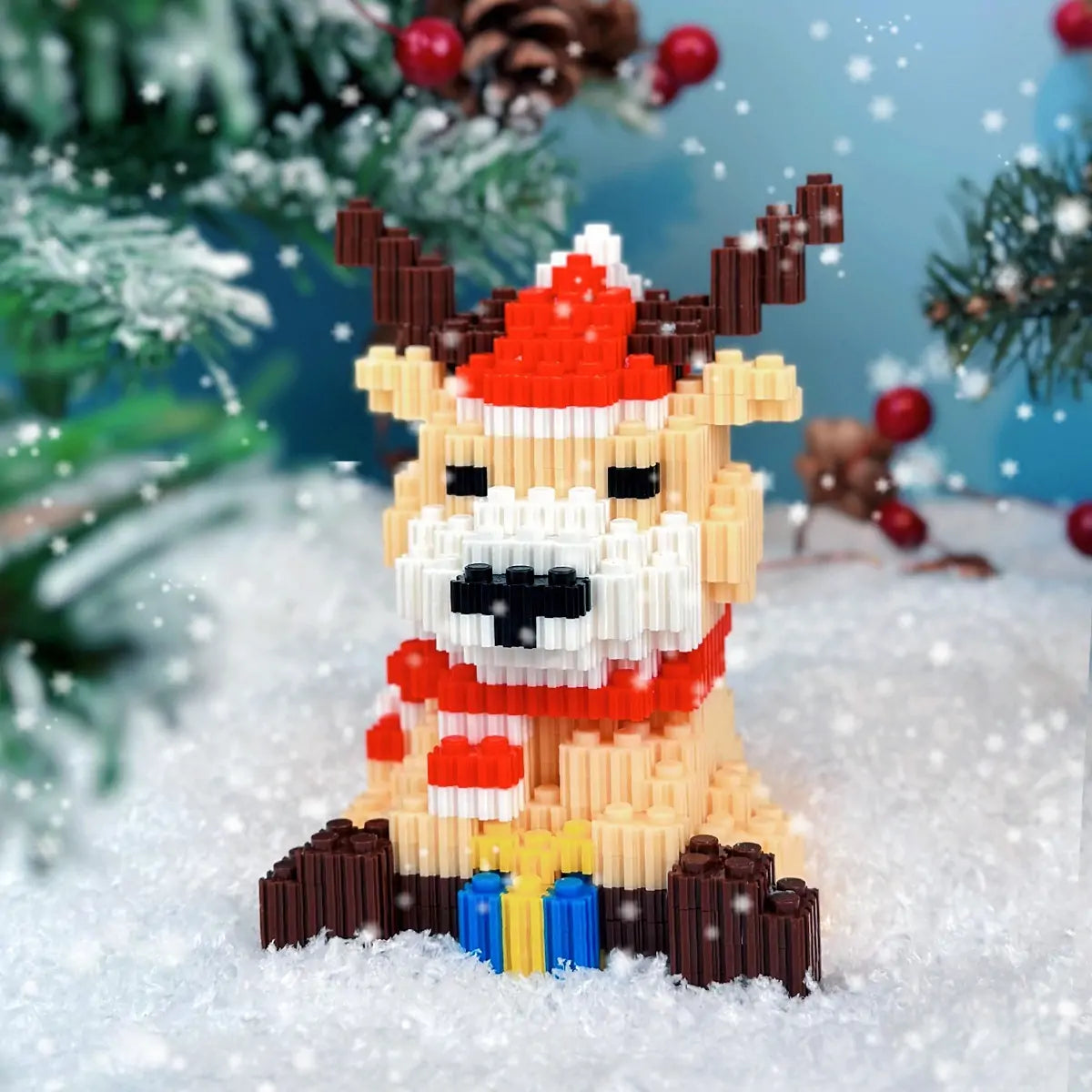 3D Building Blocks Christmas Elk No.1009 (1800 pcs)