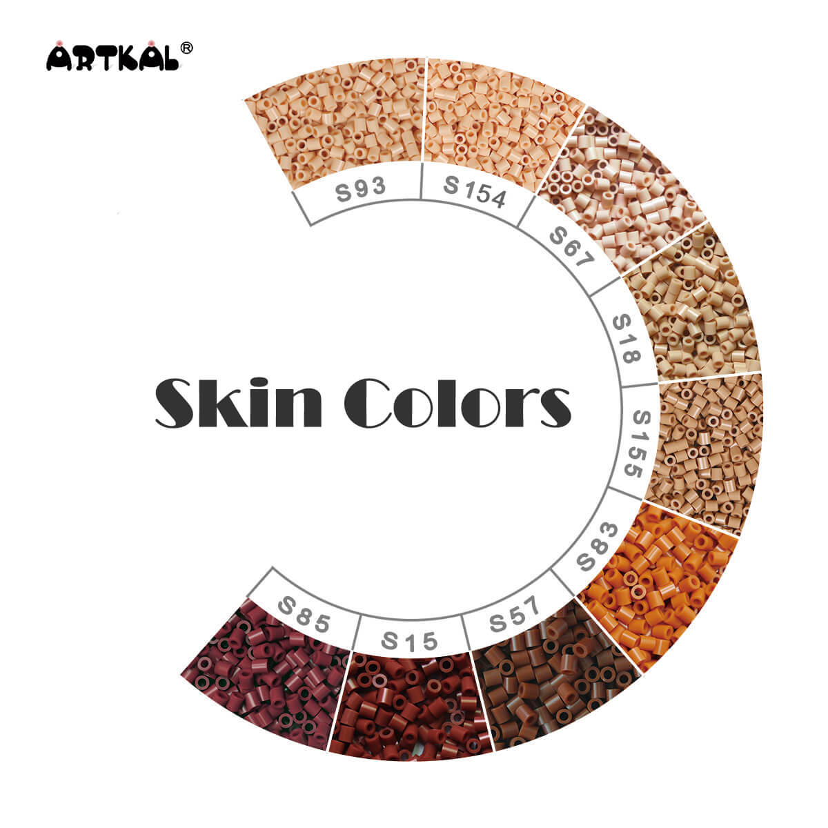 Skin Color-Midi 1000 beads Single Pack