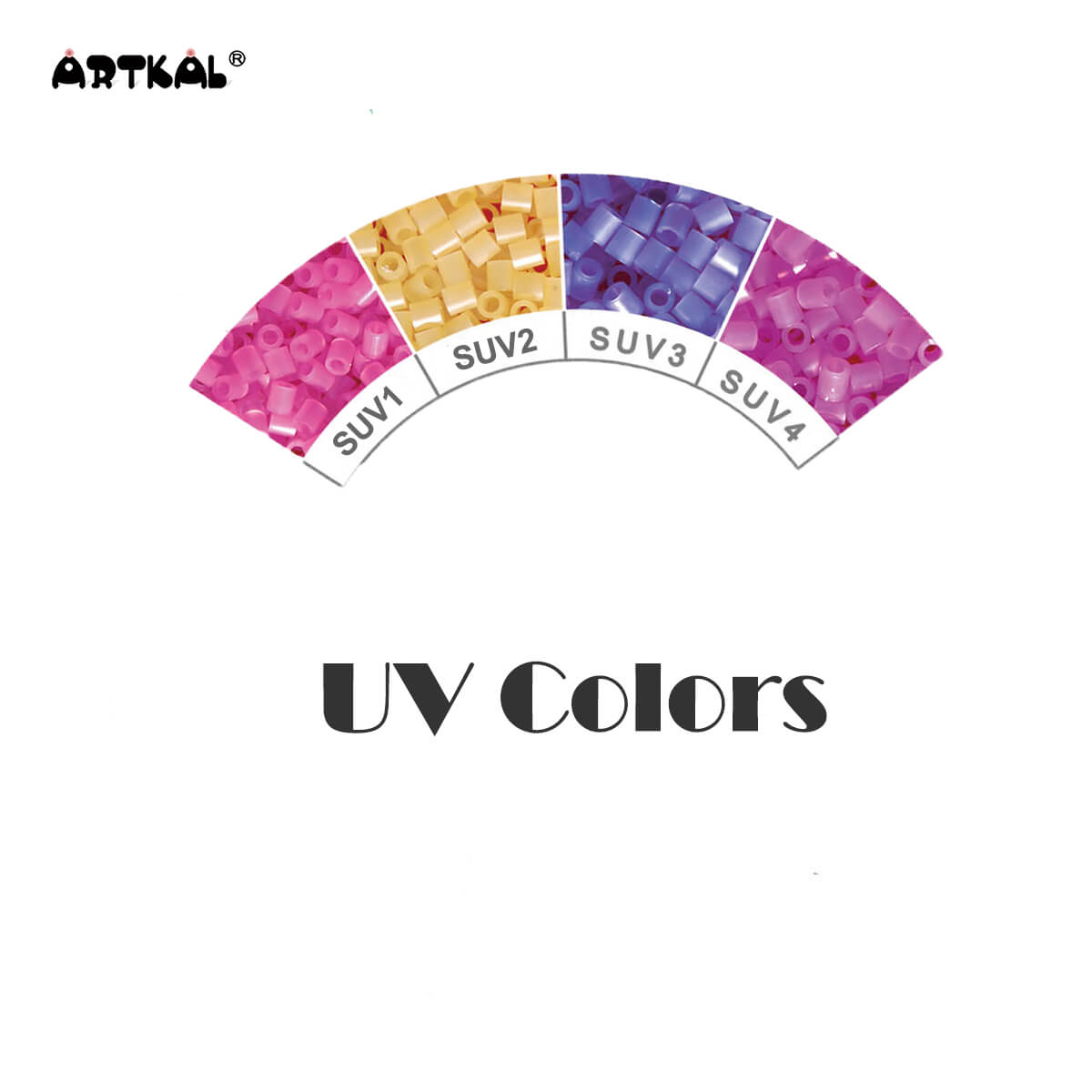 (SU1-SU4)-UV カラー-ミディ 1000 ビーズ シングル パック