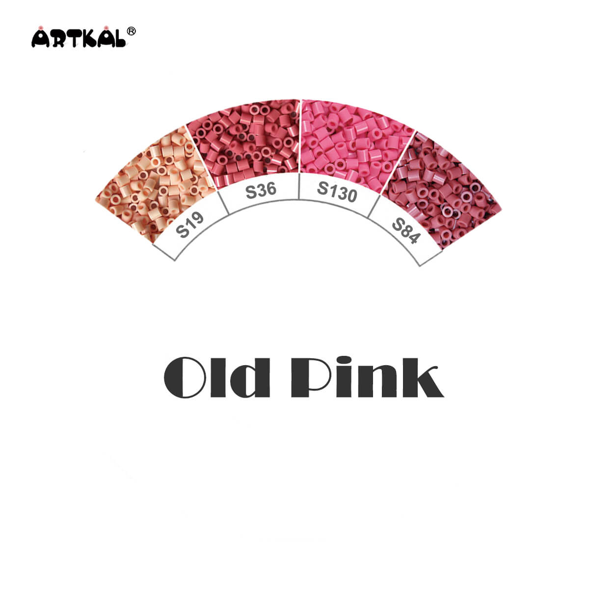 Confezione singola da 1000 perline rosa antico-midi