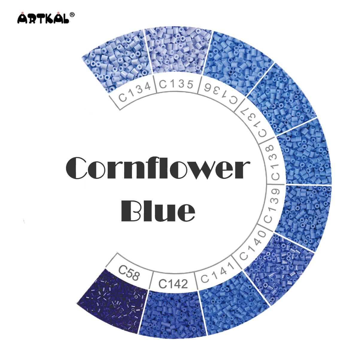 Cornflower Blue-Mini Beads C 2000 beads Single Pack