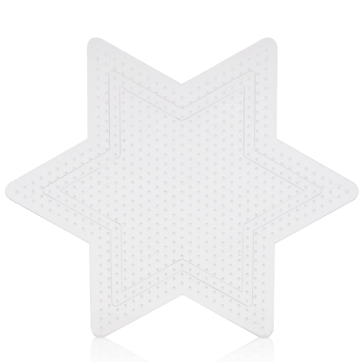 Artkal Clear Petit panneau perforé étoile pour mini perles de 2.6 mm CP04
