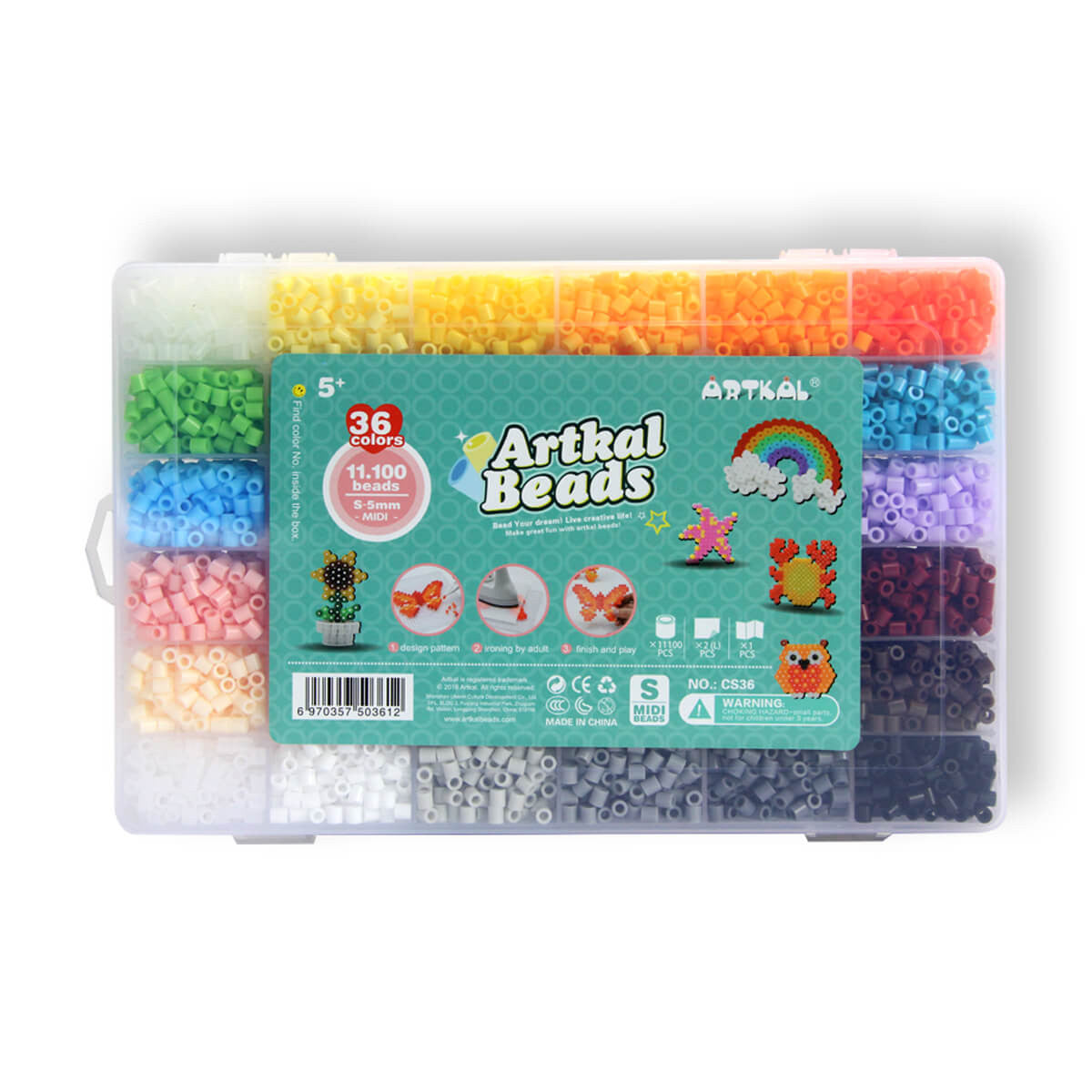 36 Color Box Set S-5mm Midi Artkal beads CS36