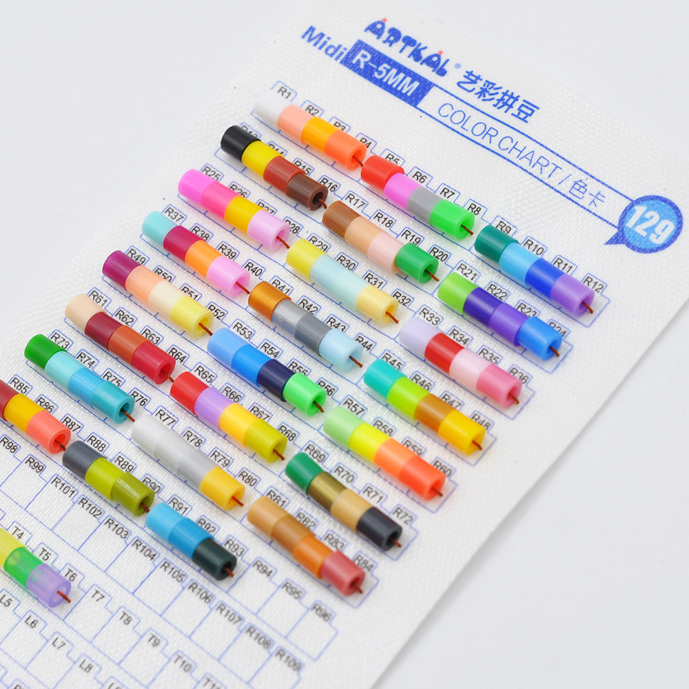 NUEVA tabla de colores físicos de Artkal Beads