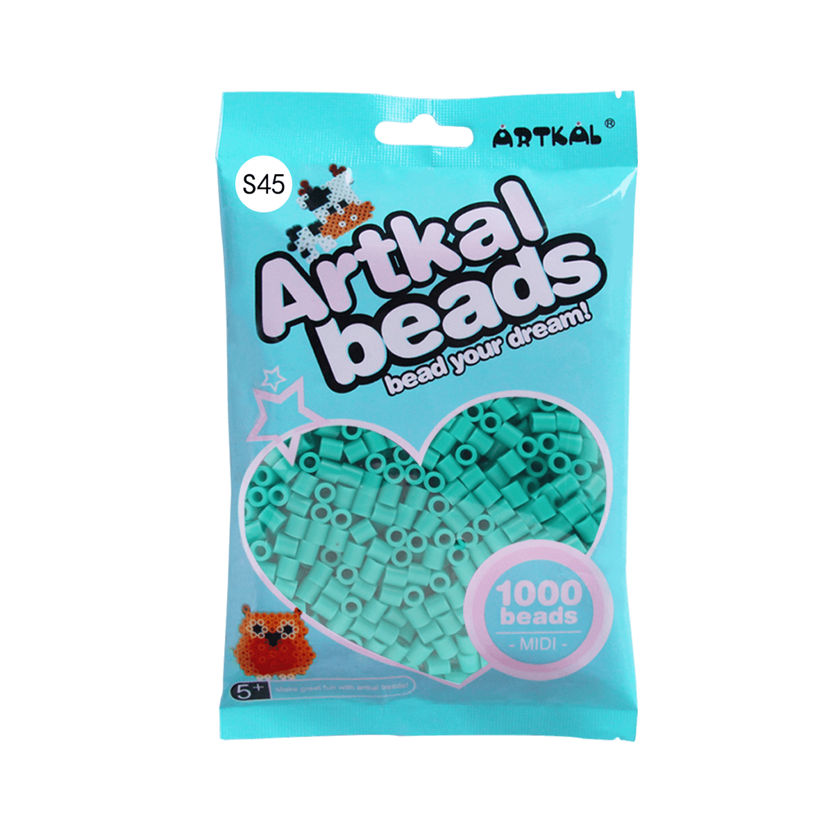 Turquoise-Midi 1000 beads Single Pack