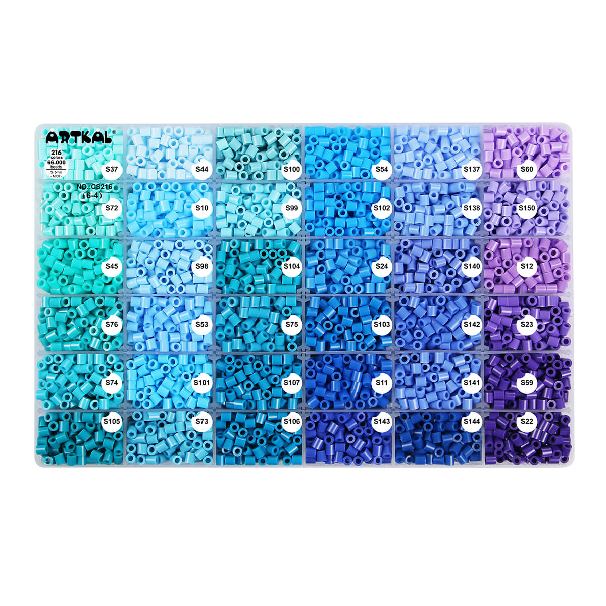 (216) Full Colors Box Set S-5mm Midi Artkal beads CS216