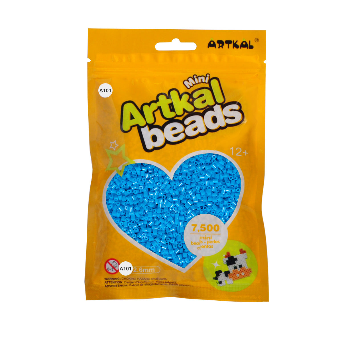 (A101-A157) A-2.6mm 7500P single pack mini artkal beads