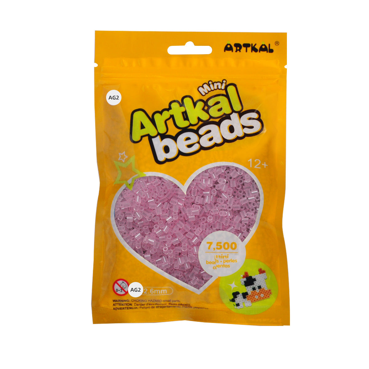 (AG1-AG7) A-2.6mm 7500P mini artkal beads แพ็คเดี่ยว