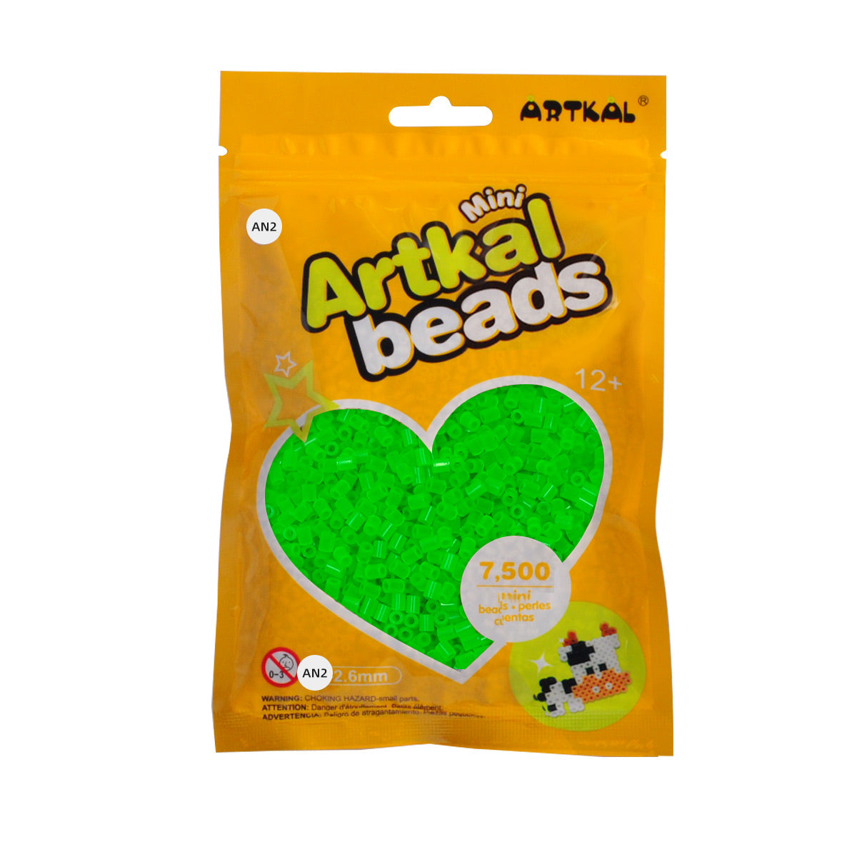 (AN1-AN4) A-2.6mm 7500P mini artkal beads แพ็คเดี่ยว