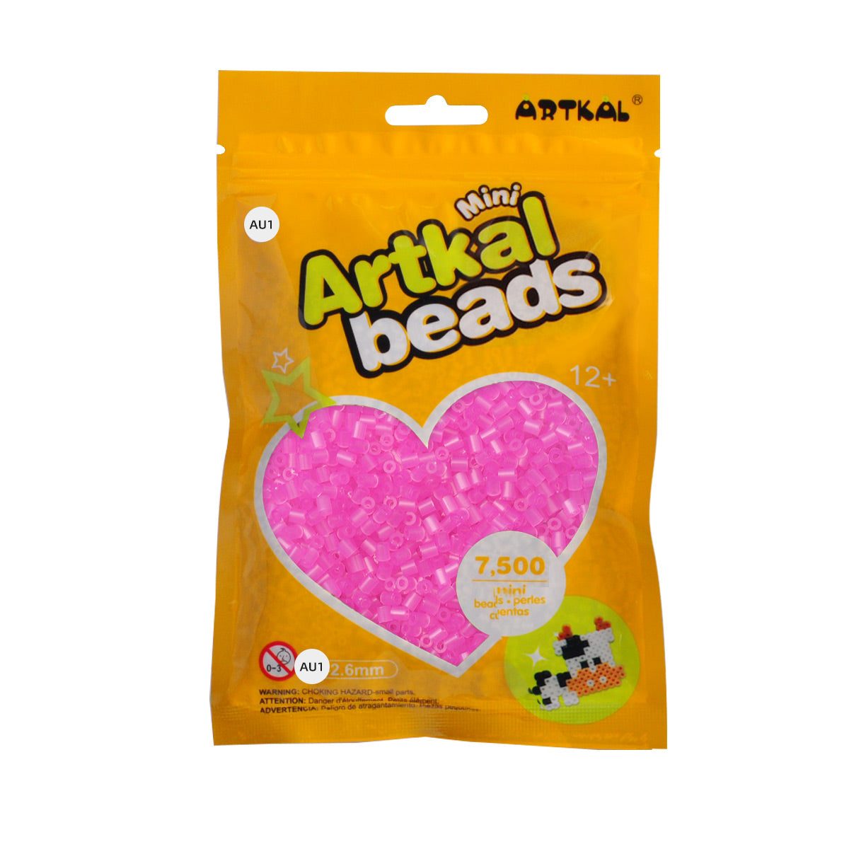 (AU1-AU4) A-2.6mm 7500P single pack mini artkal beads